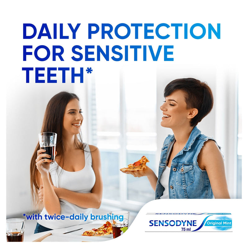 Sensodyne Original Mint toothpaste 6 x 75ml (British brand)