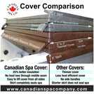 Canadian Spa Company hot tub cover brown 203 x 203cm - British product