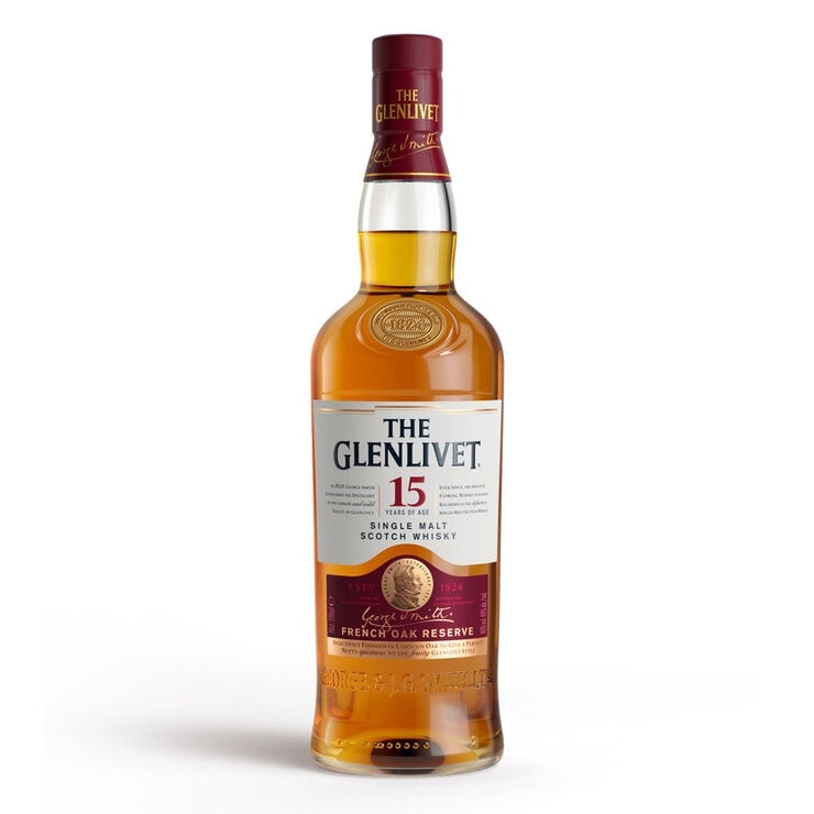 Glenlivet 15 Year Old French Oak single malt whisky 70cl - British product