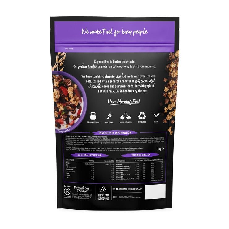 Fuel 10k chocolate granola 1kg - British product