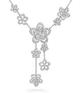 Harrods Graff White Gold and Diamond Wild Flower Necklace- Buy online at McGrocer