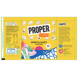 Proper Corn Sweet & Salty popcorn 32 x 14g, imported from the UK