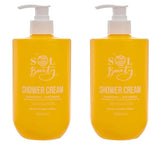 Superdrug Sol Beauty Hydrating Shower Cream Salted Caramel Vanilla 2x500ml- Buy online at McGrocer