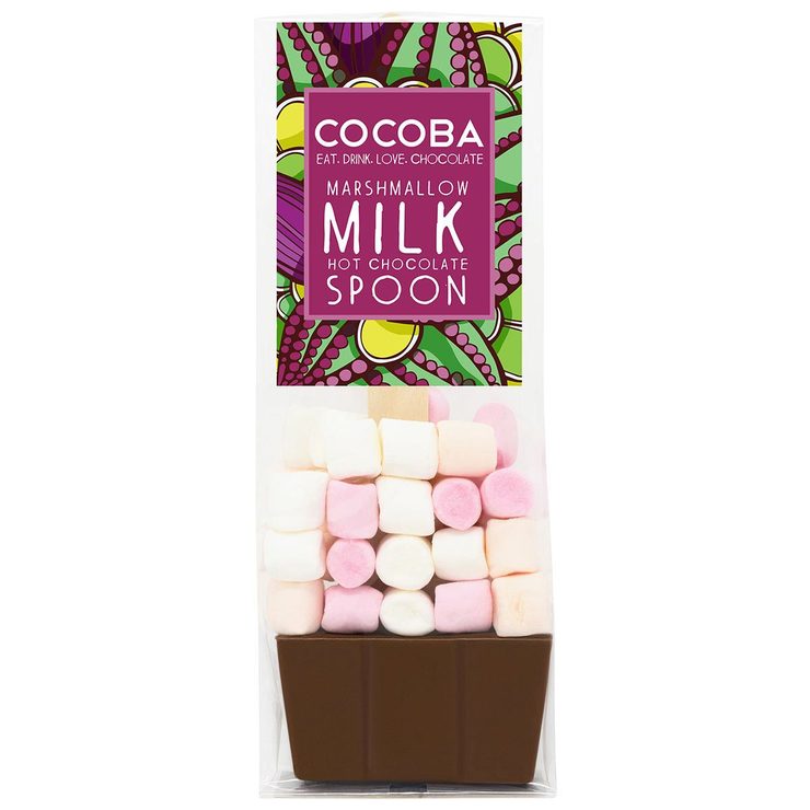 Cocoba Milk Chocolate Hot Chocolate Spoons with Marshmallows 10x50g - British product
