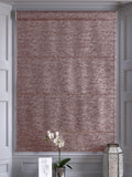 Pink crushed made to measure roman blind - British product