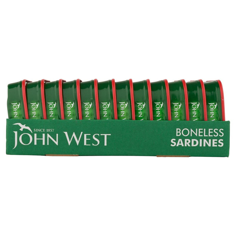 John West boneless sardines in tomato sauce 12 x 95g, UK version