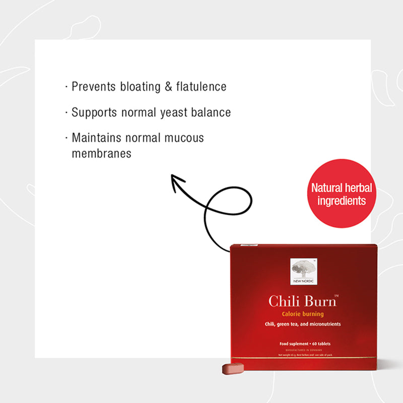 New Nordic Chili Burn 60 Tablets, imported from the UK