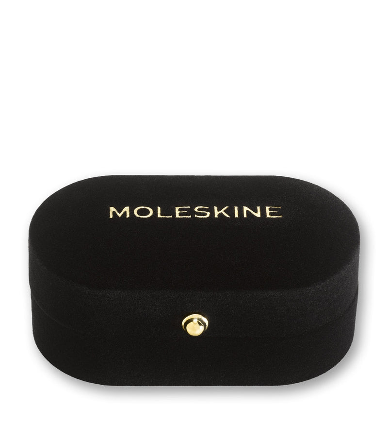 Moleskine gold-plated B notebook charm, imported from the UK