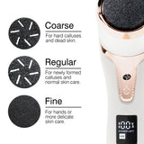 Rio Electric Foot File Go Smooth Vacuum Action, imported from the UK