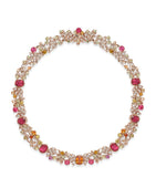 Boodles Palace necklace rose gold gemstones diamonds - British product