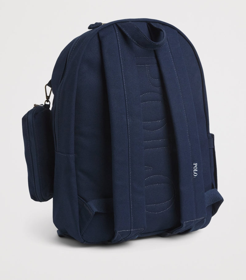 Ralph Lauren kids canvas polo pony backpack (British brand)