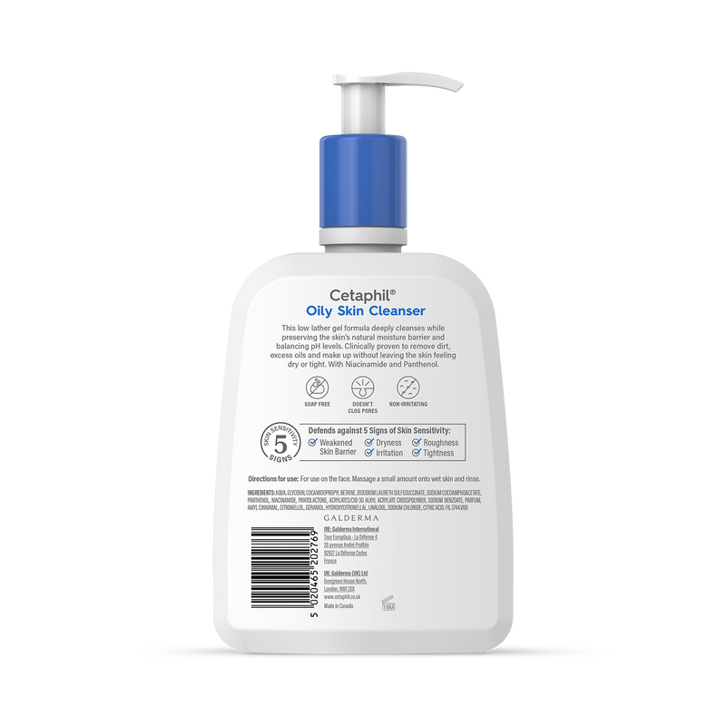 Cetaphil Oily Skin Cleanser Face Wash 473ml
