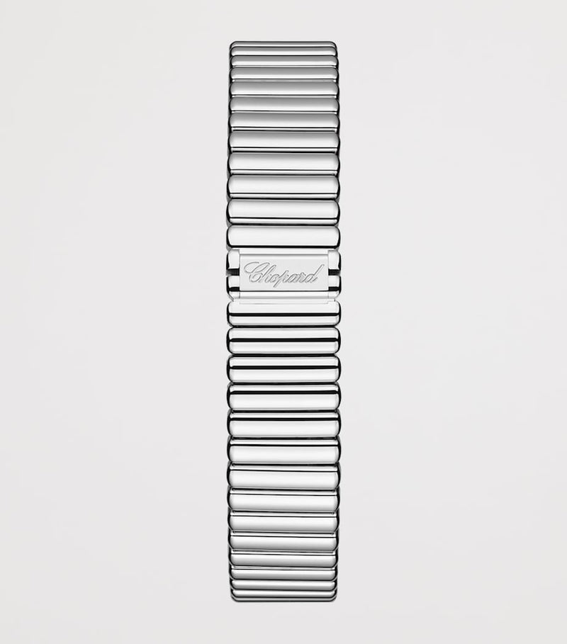 Chopard white gold diamond octagonal watch 32mm (British brand)