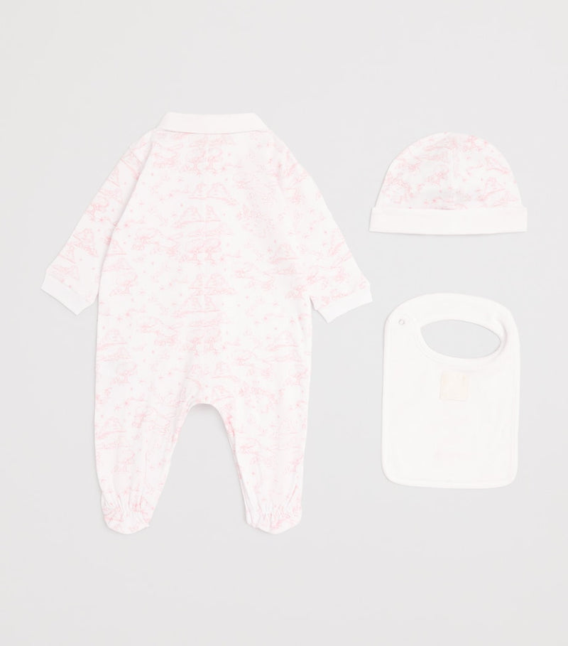 Givenchy Kids cotton all-in-one, hat and bib set for 1-18 months, UK version