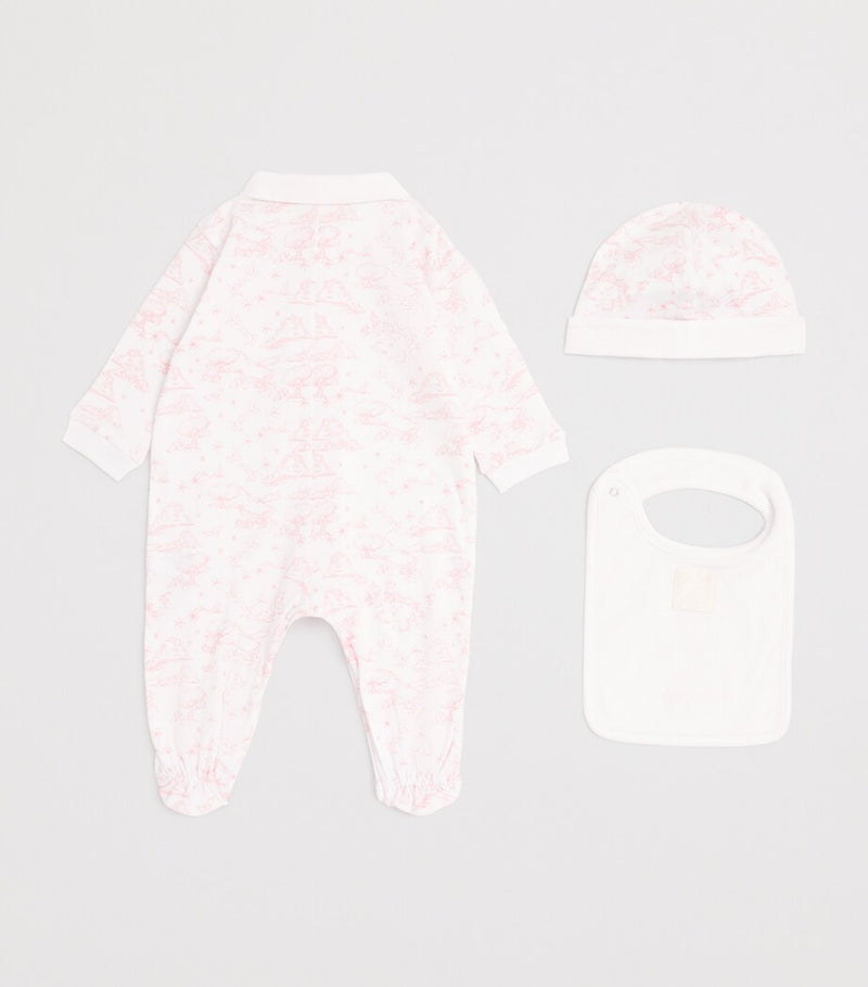 Givenchy Kids cotton all-in-one, hat and bib set for 1-18 months, UK version