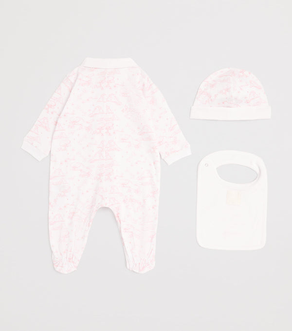 Givenchy Kids Cotton All-In-One, Hat and Bib Set for Babies 1-18 Months