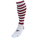 Precision Kids Pro Hooped Football Socks 3-6, imported from the UK