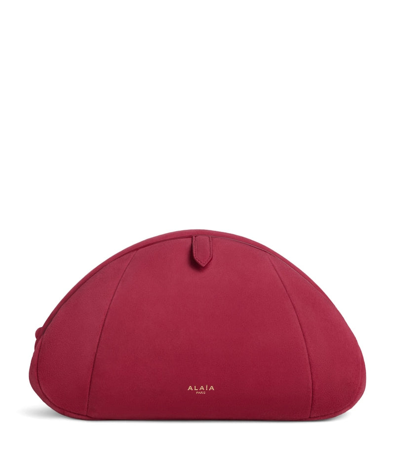 Alaïa small suede clutch bag, imported from the UK