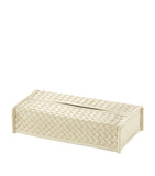 Riviere woven rectangular leather storage box, UK version