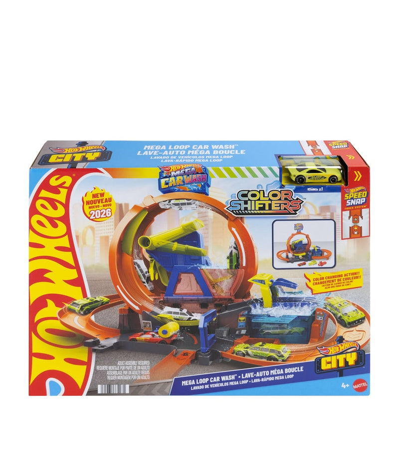 Hot Wheels City Mega Loop Car Wash Playset (British brand)