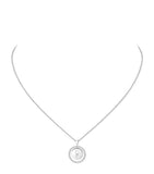 Messika Lucky Move white gold diamond necklace, UK version
