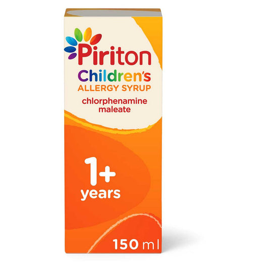 Piriton Antihistamine Allergy Relief Syrup for Children - 150ml GOODS Boots   