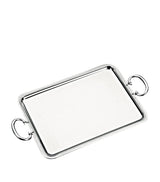 Harrods Christofle Silver-Plated Albi Handled Serving Tray 53cm x 42cm- Buy online at McGrocer