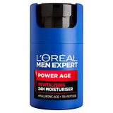 Superdrug L'Oréal Paris Men Expert Power Age Revitalising 24H Moisturiser 50ml- Buy online at McGrocer