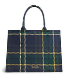 Harrods tartan zipped tote bag, UK version