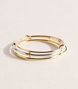 Harrods Spinelli Kilcollin Baryon Mixed Gold and Sterling Silver Layered Bangle- Buy online at McGrocer