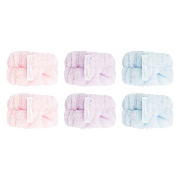 Brushworks Pastel Microfibre Wrist Wash Bands Pack of 3 - British product