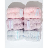 Brushworks Pastel Microfibre Wrist Wash Bands Pack of 3 - British product
