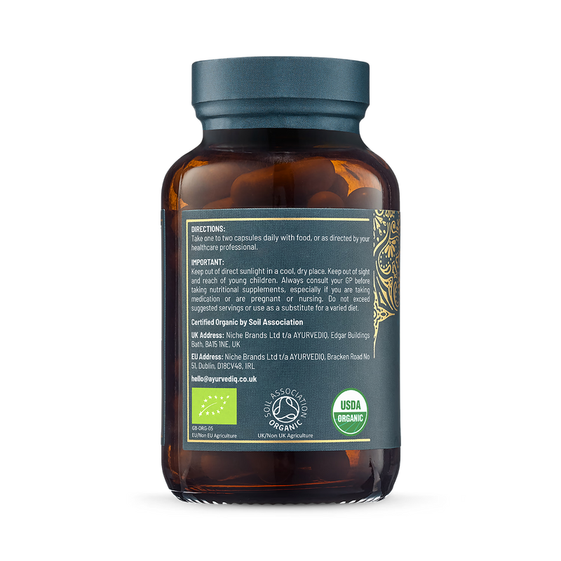 Ayurvediq organic holy basil capsules 60 count - British product