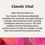 Twinings classic chai tea bags 20 pack 40g, imported from the UK