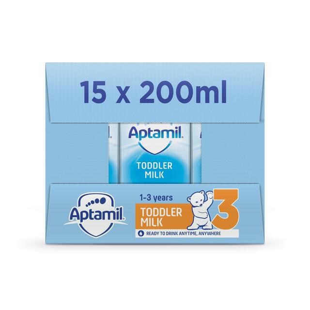Aptamil 3 Toddler Milk Ready to Drink 1-3 Yrs Multipack 15 x 200ml - McGrocer