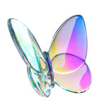 Baccarat Papillon lucky butterfly iridescent crystal ornament, UK version
