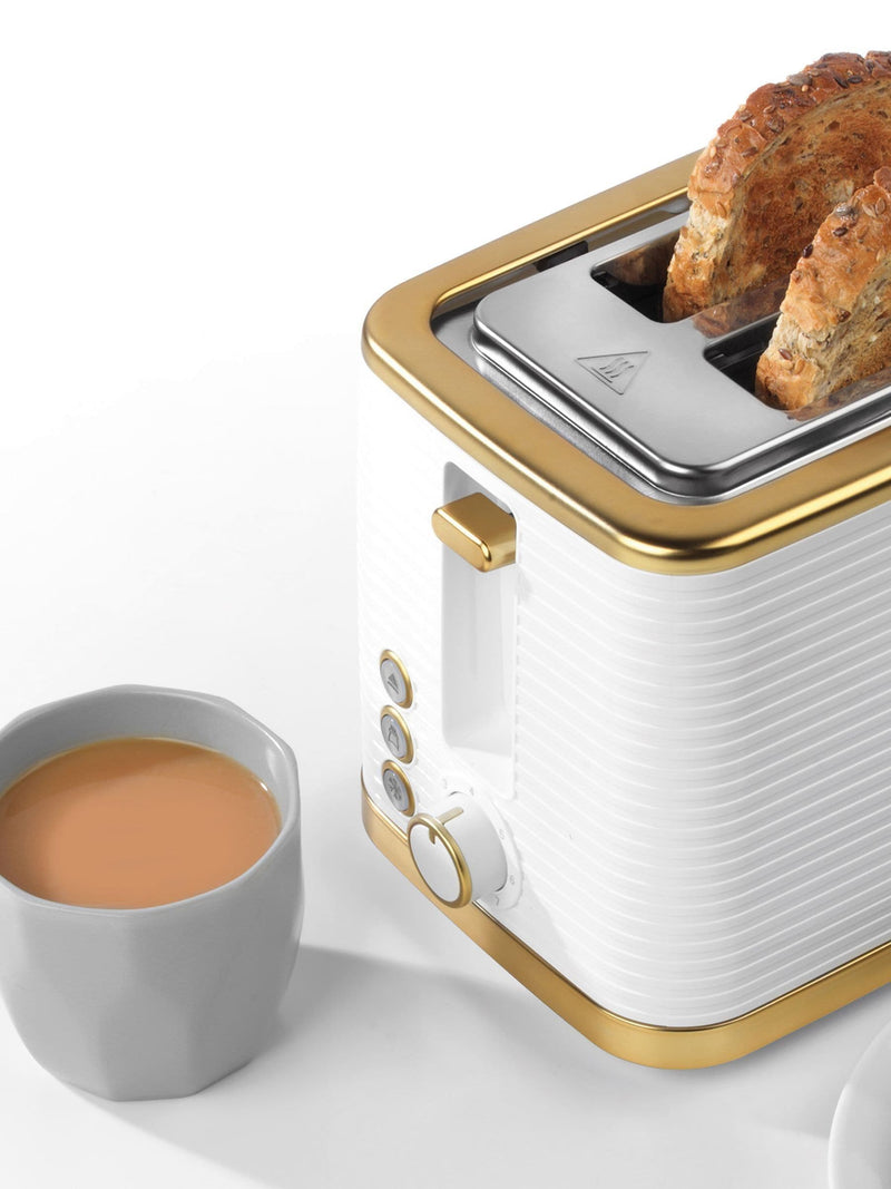 Salter White Palermo Texture 2 Slice Toaster (British brand)