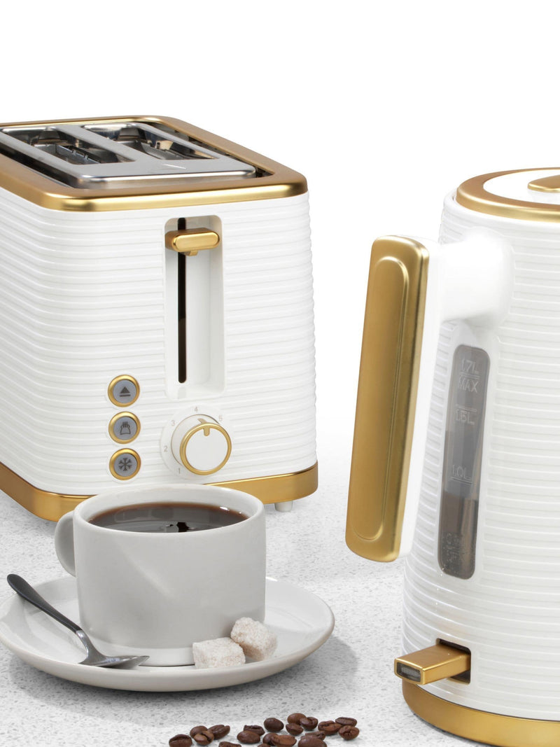 Salter White Palermo Texture 2 Slice Toaster (British brand)