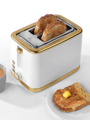 Salter White Palermo Texture 2 Slice Toaster