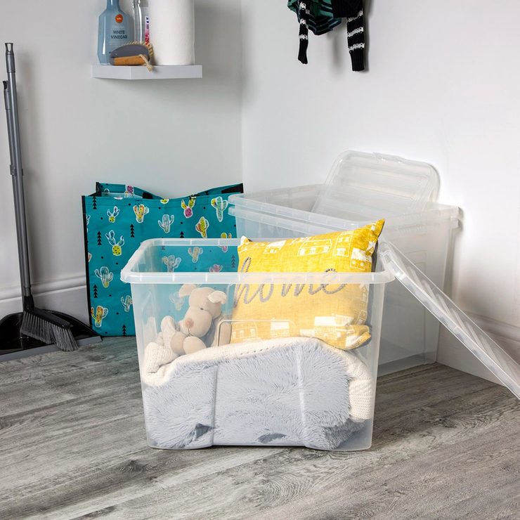 Wham 80L storage boxes pack of 3 (British brand)