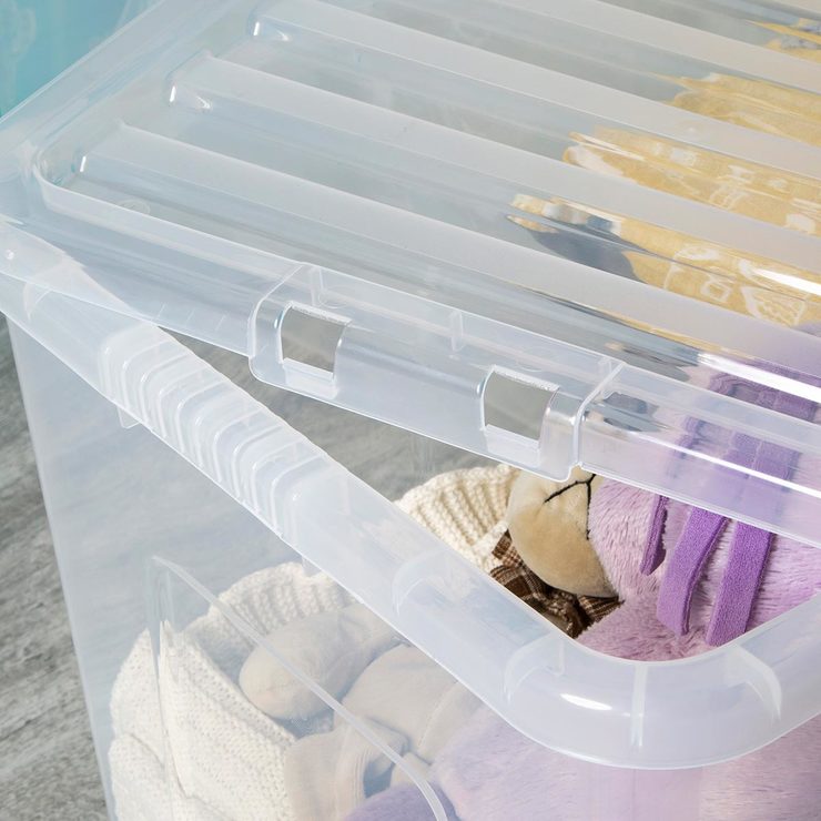 Wham 80L storage boxes pack of 3 (British brand)