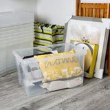 Wham 60L clear plastic storage boxes 5-pack, UK version