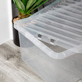 Wham 60L clear plastic storage boxes 5-pack, UK version