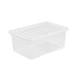 Wham 45L clear plastic storage boxes 5 pack, UK version