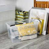 Wham 60L clear plastic storage boxes 5-pack, UK version