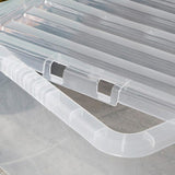 Wham 45L clear plastic storage boxes 5 pack, UK version
