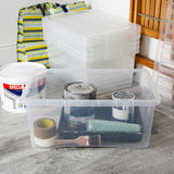 Wham 45L clear plastic storage boxes 5 pack, UK version