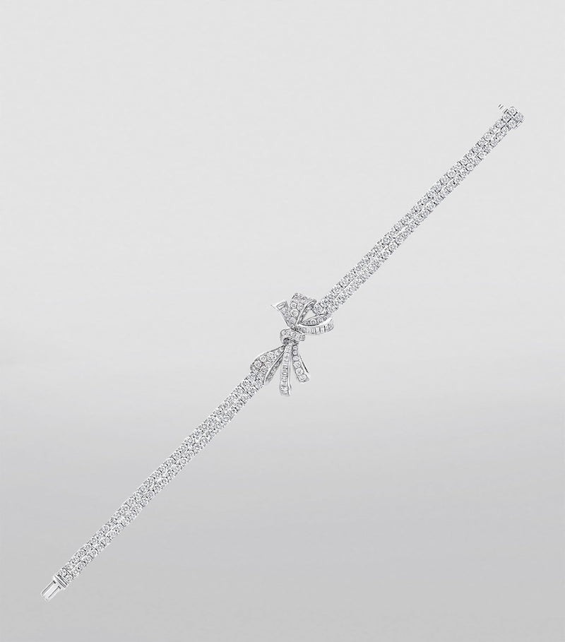 Graff white gold diamond bow bracelet - imported from the UK
