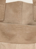 AllSaints Lutece suede tote bag brown, UK version