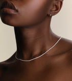 Astrid & Miyu white gold freshwater pearl necklace, UK version